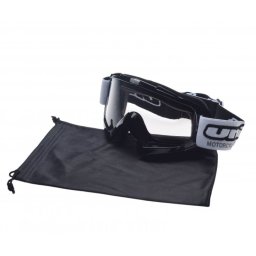 Ochelari motocross atv enduro Unit, culoare rama negru, lentila transparenta