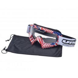 Ochelari motocross atv enduro Unit, culoare rama USA, lentila clara