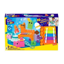 Set de constructie Mega Bloks - Musical Farm Band, 40 piese