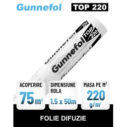 Folie anticondens si difuzie GUNNEFOL TOP 220