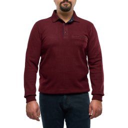 Pulover polo barbati, Ethan, bordo (Marime pulover: M)