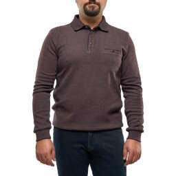 Pulover polo barbati, Ethan, maro (Marime pulover: XL)