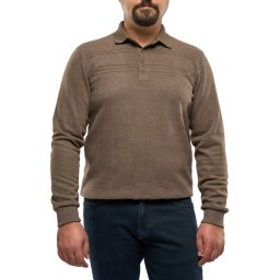Pulover polo barbati, Ronan, maro alun (Marime pulover: 3XL)