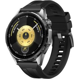 Smartwatch HUAWEI Watch GT 6, 46mm, GPS, Android/iOS, Black Fluoroelastomer Strap