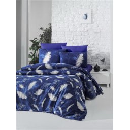 Lenjerie de pat din bumbac Valentini Bianco VKR10 Feather