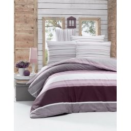 Lenjerie de pat din bumbac Valentini Bianco VKR10 Savoy Lilac