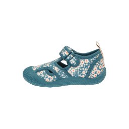 PLAYSHOES Papuci de casă verde petrol / portocaliu homar / alb