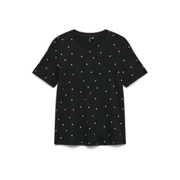 VERO MODA Tricou 'VMPAULINA' auriu / negru