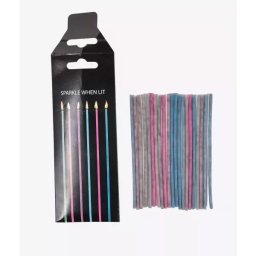 Lumânare aniversară scânteietoare - 11 cm, set de 12 bucăți