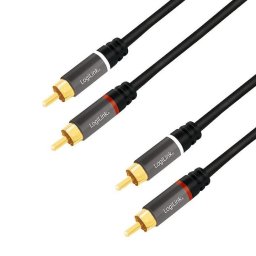 Accesorii Audio Hi-Fi Cablu audio CA1207, stereo RCA tata - tata, 5m, conectori auriti, Negru