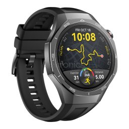 Smartwatch Watch GT 5 Pro, 46MM, Tarnish Titanium Case, Black Fluoroelastomer Strap