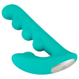 Beau Coeur Sylora - vibrator 2 în 1 cu mărgele (verde)