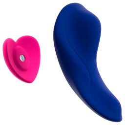 Smile RC Panty - vibrator pentru chiloți cu telecomandă, purtabil (albastru)