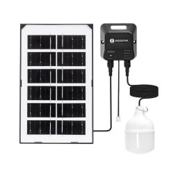 Lustră LED solară Aigostar LED/35W/12V 3000 mAh 6500K d. 10 cm