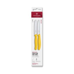 Victorinox - Set de 2 cuțite pentru legume SWISS CLASSIC, lamă 11 cm, culoare galbenă