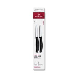 Victorinox - Set de 2 cuțite pentru legume SWISS CLASSIC, lamă 8 cm, negru
