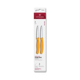 Victorinox - Set de 2 cuțite pentru legume SWISS CLASSIC, lamă 8 cm, galben