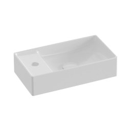 Ravak XJX01240000 - Lavoar pentru montare pe blat VEDA SLIM, 40 x 22 cm, ceramică/alb