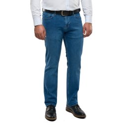 Blugi barbati Slim Fit, Ryder, albastru sage (Marime pantalon: W36)