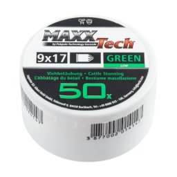 Capse asomator, verde, pentru animale cu talie mică. Calibru 9 × 17 mm, MaxxTech, 50 buc.