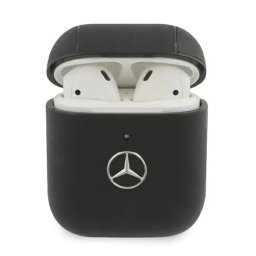 Husă MERCEDES Electronic Line pentru AirPods 1/2 – Negru