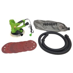 Masina de slefuit pereti Procraft EX950EL, 950 W, 180 mm, 1200-2500 rot/min cu aspirator sac