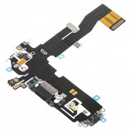Piese si componente Banda cu Conector Incarcare - Microfon Apple iPhone 12 / 12 Pro, Negru