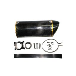 Evacuare fibra de carbon moto ATV toba esapament 63mm