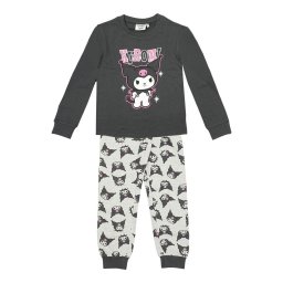 Pijama bumbac, 2 piese, maneca lunga Hello Kitty Kuromi