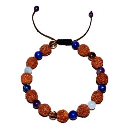 Bratara zodia Sagetator cu Rudraksha si cristale naturale pentru optimism