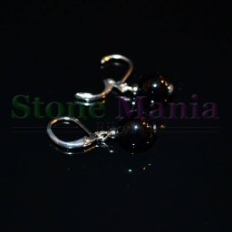 Cercei cu agatatoare onix negru