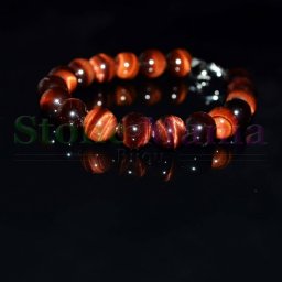 Bratara pietre rotunde ochi de taur 10mm