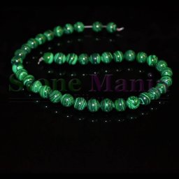 Colier malachit sfere 10mm