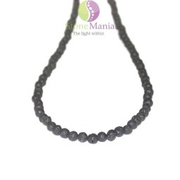 Colier roca vulcanica sfere 4mm