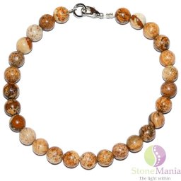 Bratara jasp peisaj sfere 6mm