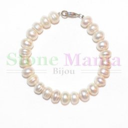 Bratara perle de cultura sfere turtite 8mm