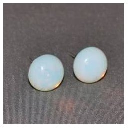Cercei cu surub opalit semisfere 8mm