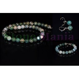 Set agat de muschi sfere 10mm