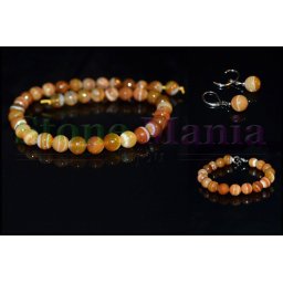 Set agat maro fatetat sfere 10mm