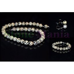 Set jasp dalmatian sfere 10mm