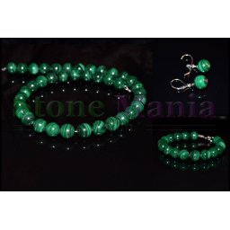 Set malachit natural sfere 10mm