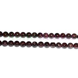 Colier granat sfere 6mm