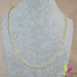 Colier lemon cuart discuri 4mm si argint 925