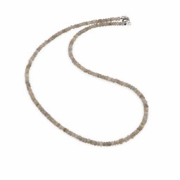 Colier labradorit discuri 3mm si argint 925