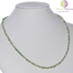 Colier amazonit Brazilia discuri 4mm si argint 925