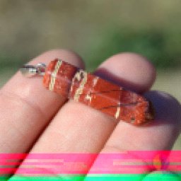 Pandantiv jasp breciat cu varf 32mm