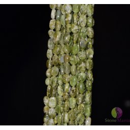 Sirag granat verde pietre neuniforme 7-9mm, 33cm