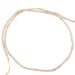 Sirag citrin pietre micro fatetate 2mm, 39-40cm