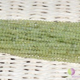 Sirag prehnit pietre micro fatetate 3mm, 33cm