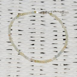 Bratara amazonit mix pietre micro fatetate 2mm si argint 925